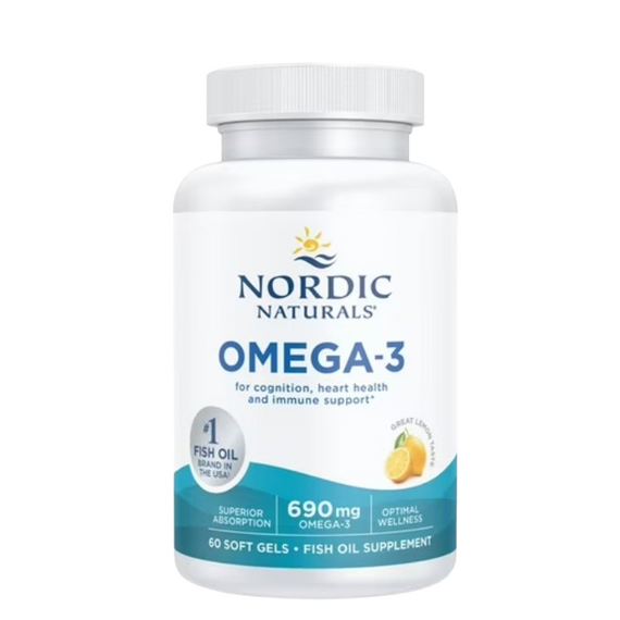 Nordic Naturals 690mg Lemon - 60 softgels