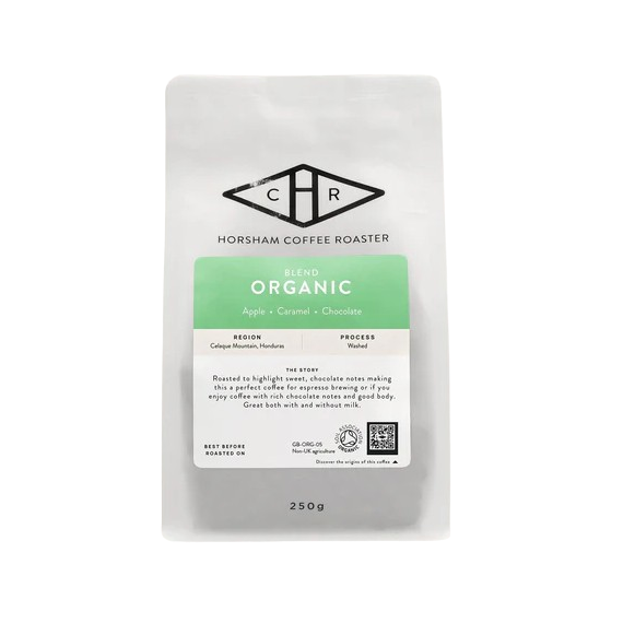 Horsham Coffee Roasters Organic Blend 250 Grams ( Express Grind)