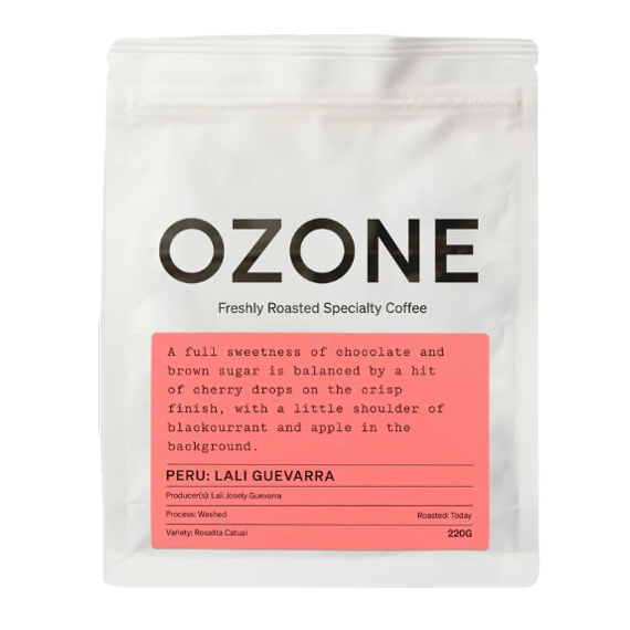 Ozone Peru: Lali Guevarra, Rosalita Catuai - 220 Gr ( Expresso Grind)