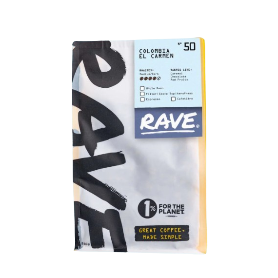 Rave Colombia El Carmen Nº 50 250 grams ( Expresso Grind )