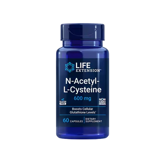 Life Extension N-Acetyl-L-Cysteine, 600mg - 60 caps