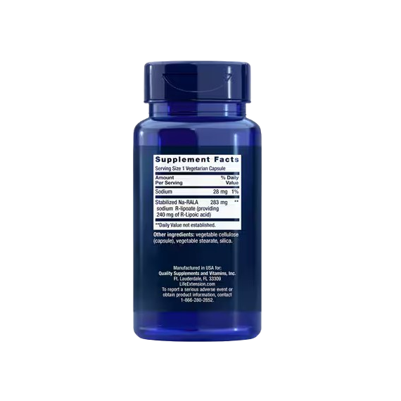 Life Extension Super R-Lipoic Acid, 240mg - 60 vcaps