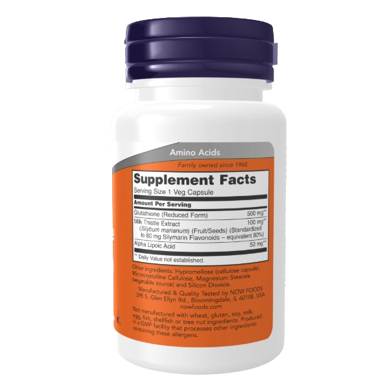 Now Foods Glutathione 500 mg - 30 Vcaps