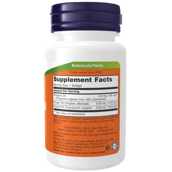 Now Foods Oregano Oil Supplements 90 Caps