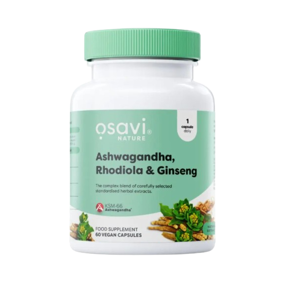Osavi Ashwagandha + Rhodiola & Ginseng 60 Capsules