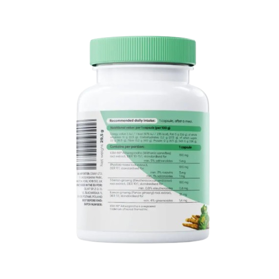 Osavi Ashwagandha + Rhodiola & Ginseng 60 Capsules