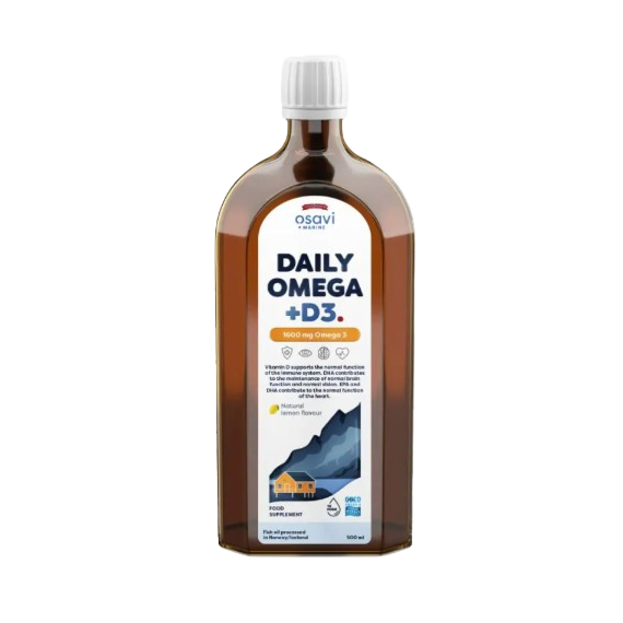 Osavi Daily Omega + D3 1600mg Omega 3 (Natural Lemon) 250ml