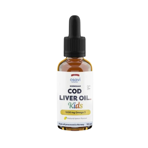 Osavi Norwegian Cod Liver Oil Kids 1000mg Omega 3 (Lemon) 50ml