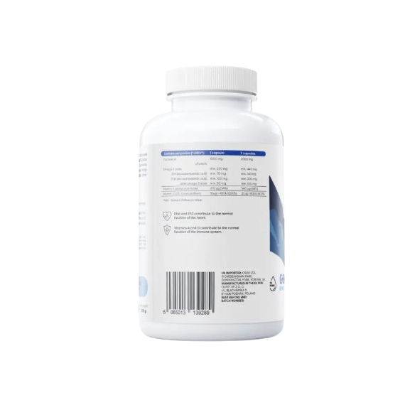 Osavi Norwegian Cod Liver Oil Softgels 1000mg (Lemon) 180 Softgels