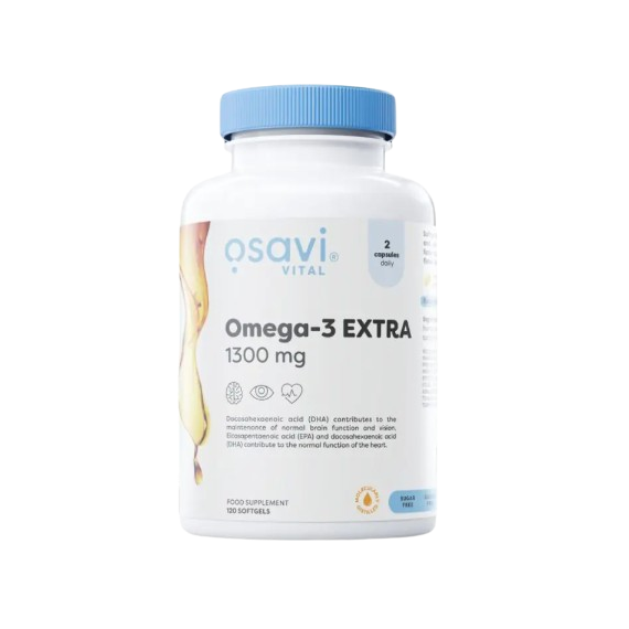 Osavi Omega-3 Extra Molecularly Distilled 1300mg (Lemon) 120 Softgels