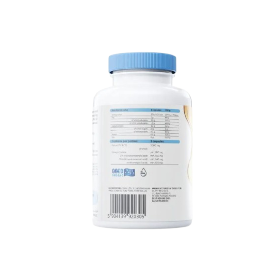 Osavi Omega-3 Fish Oil Molecularly Distilled 1000mg (Lemon) 120 Softgels