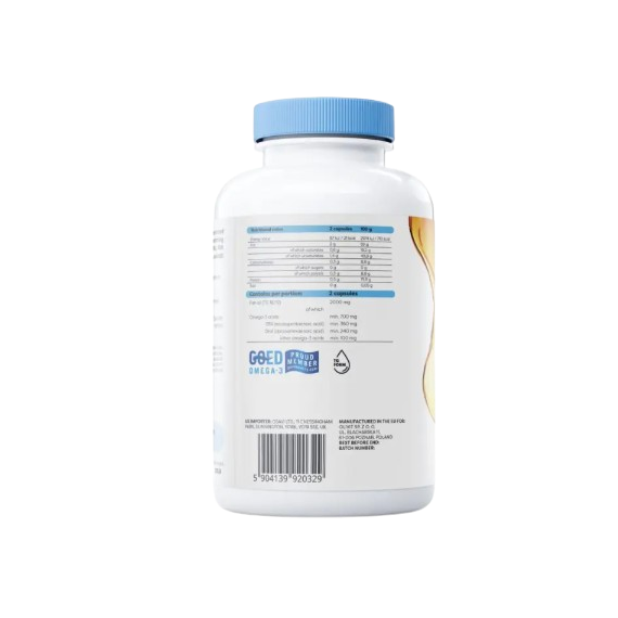 Osavi Omega-3 Fish Oil Molecularly Distilled 1000mg (Lemon) 180 Softgels
