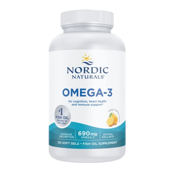 Nordic Naturals Omega 3  690mg Lemon - 120 softgels
