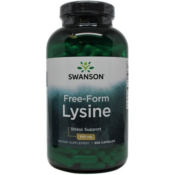 Swanson Lysine, 500mg Free-Form - 300 caps