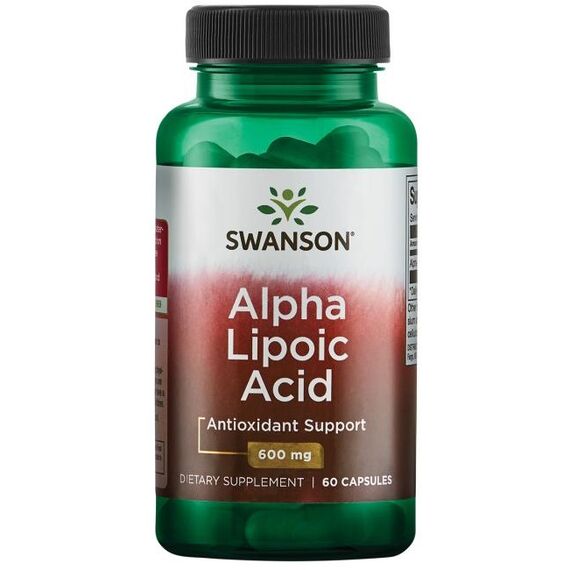Swanson Alpha Lipoic Acid, 600mg - 60 caps