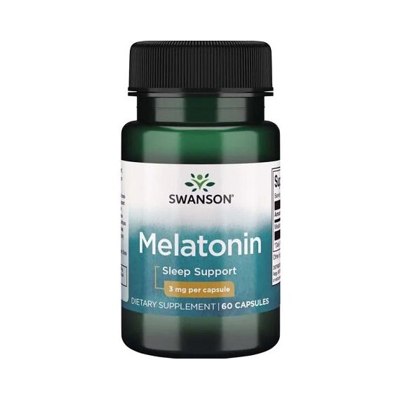 Swanson Melatonin, 3mg - 60 caps