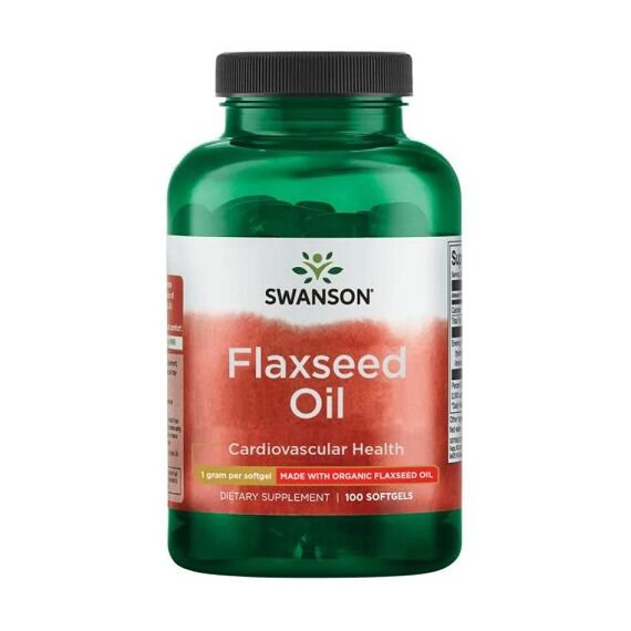 Swanson Flaxseed Oil, 1000mg - 100 softgels