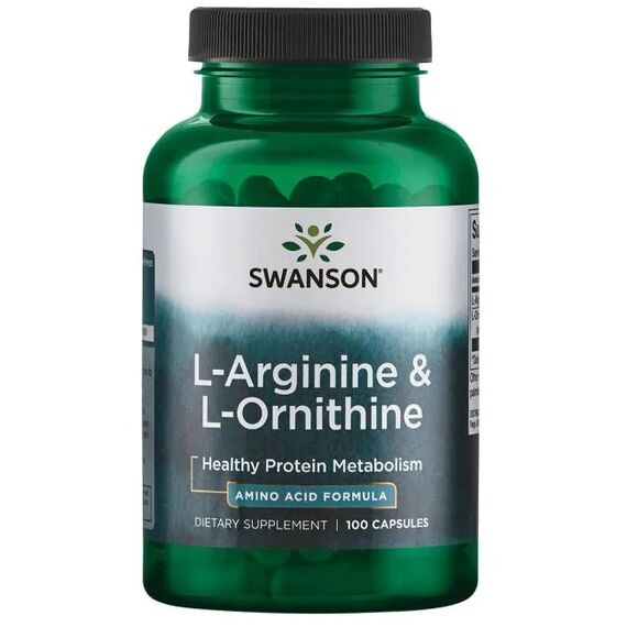 Swanson L-Arginine & L-Ornithine - 100 caps