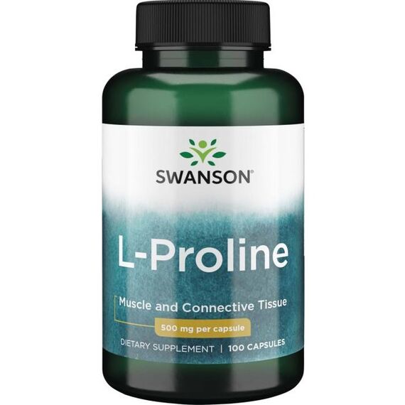 Swanson L-Proline, 500mg - 100 caps