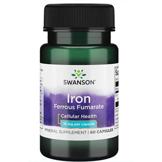 Swanson Iron (Ferrous Fumarate), 18mg - 60 caps