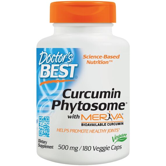 Doctor's Best Curcumin Phytosome, 500mg - 180 vcaps