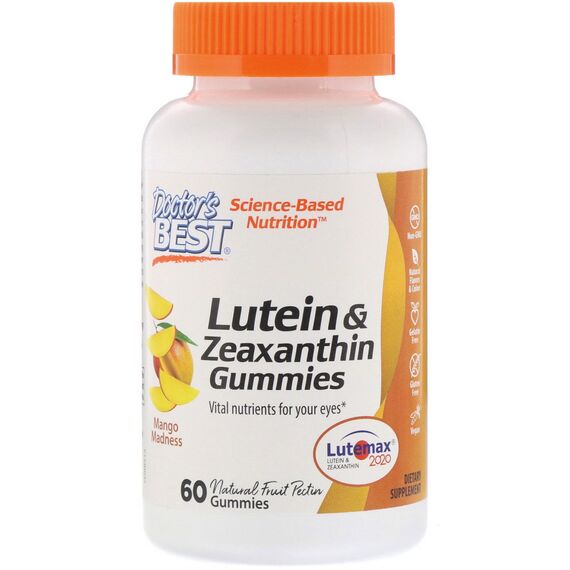 Doctor's Best Lutein & Zeaxanthin, Mango Madness - 60 gummies