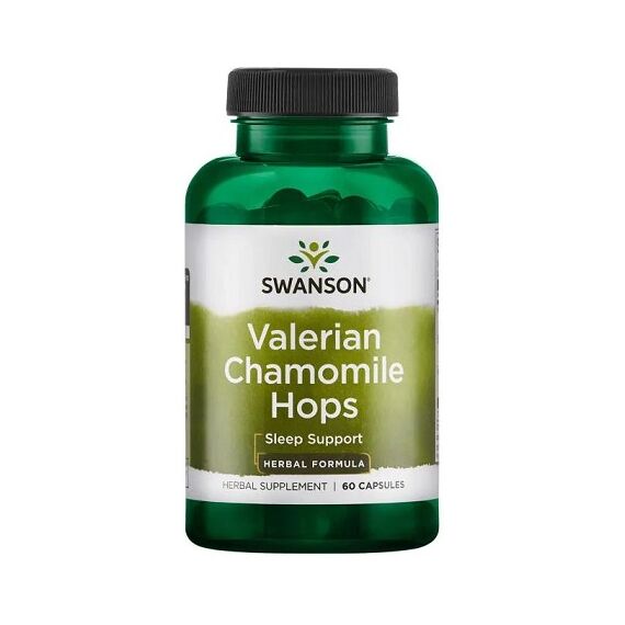 Swanson Valerian, Chamomile & Hops - 60 caps