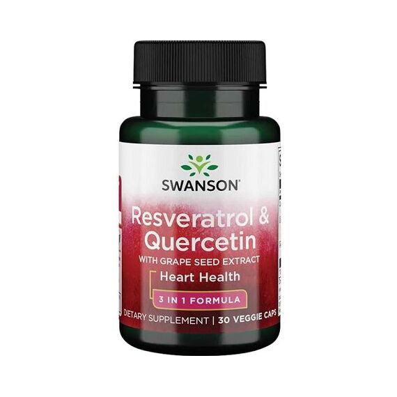 Swanson Resveratrol & Quercetin - 30 vcaps