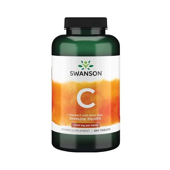 Swanson Vitamin C with Rose Hips, 1000mg - 250 tablets