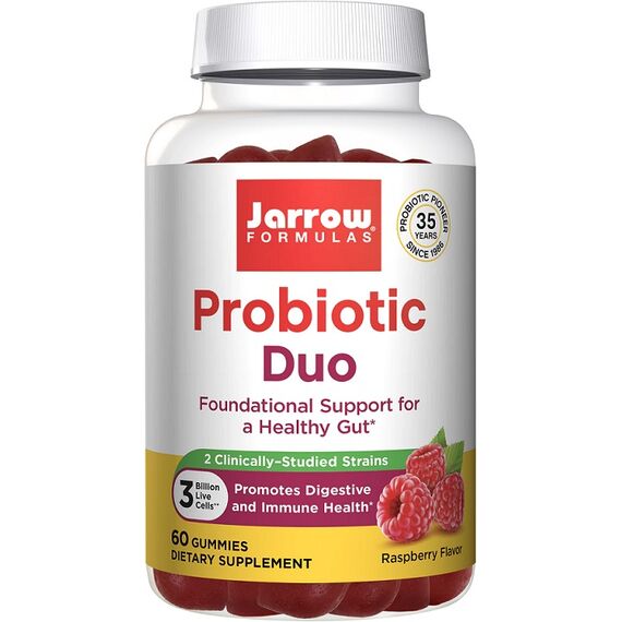 Jarrows Formulas Probiotic Duo, Raspberry - 60 gummies