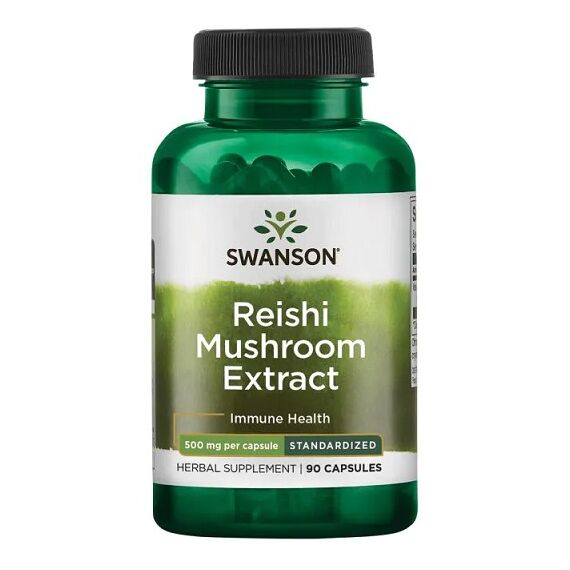 Swanson Reishi Mushroom Extract, 500mg - 90 caps
