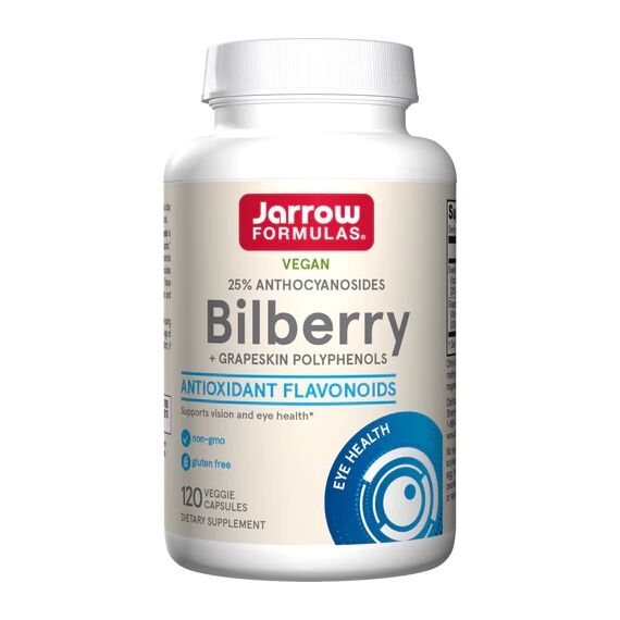 Jarrows Formulas Bilberry + Grapeskin Polyphenols - 120 vcaps