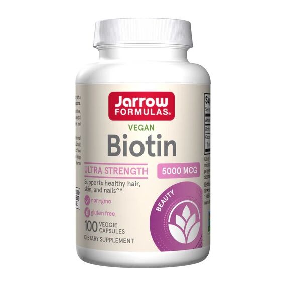 Jarrows Formulas Biotin, 5000mcg - 100 vcaps