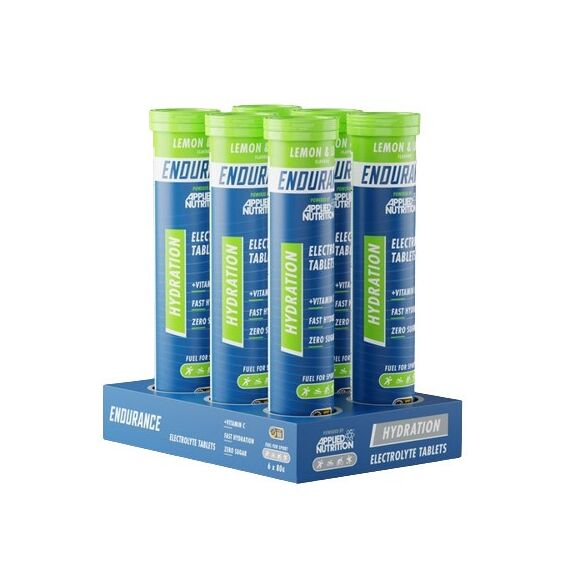 Applied Nutrition Endurance Hydration Electrolyte Effervescent Tablets, Lemon & Lime - 6 x 20 tabs