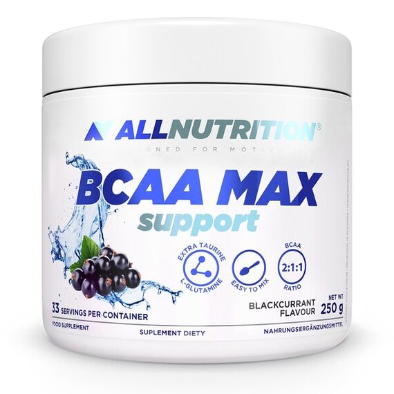 Allnutrition BCAA Max Support, Blackcurrant - 250g
