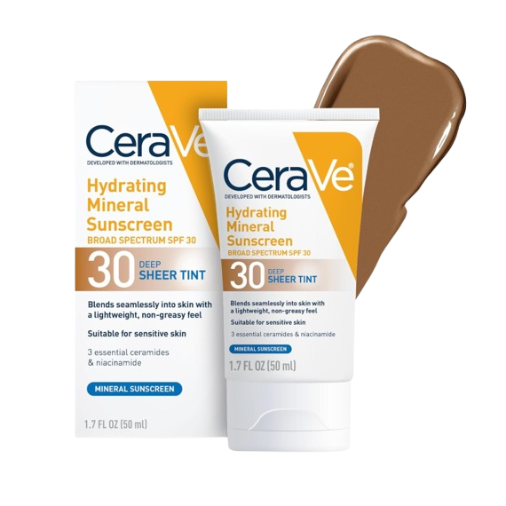 CeraVe Hydrating Mineral Sunscreen SPF 30 - 50ML