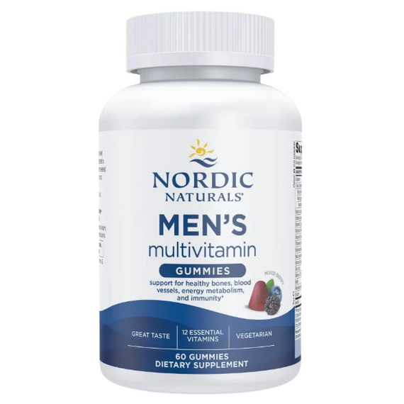 Nordic Naturals Men's Multivitamin Gummies, Mixed Berry - 60 gummies