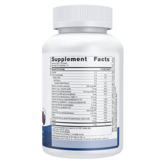 Nordic Naturals Men's Multivitamin Gummies, Mixed Berry - 60 gummies