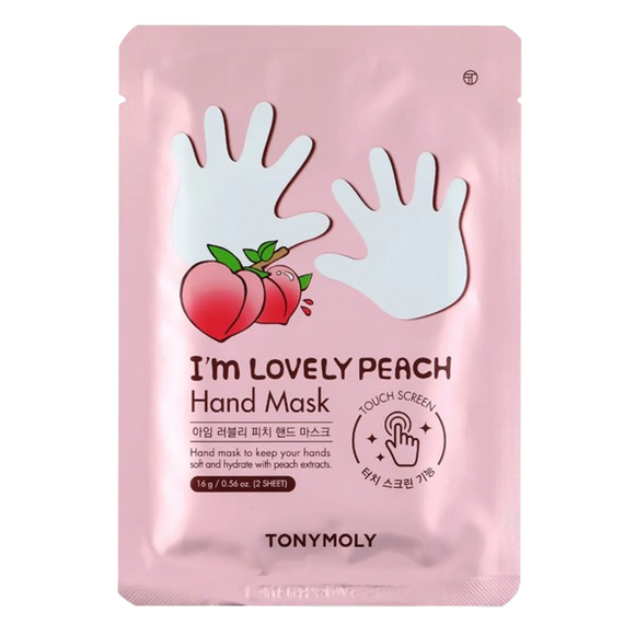 TONYMOLY I'm Lovely Peach Hand Mask 5 pcs