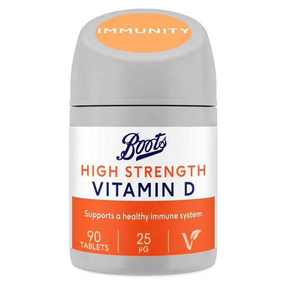 Boots High Strength Vitamin D 25 µg Food Supplement 90 Tablets