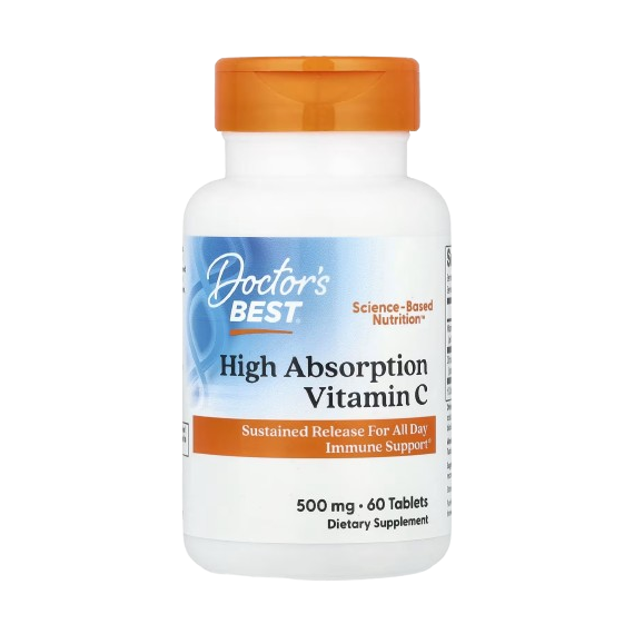Doctor's Best High Absorption Vitamin C with PureWay-C, 500mg - 60 tablets